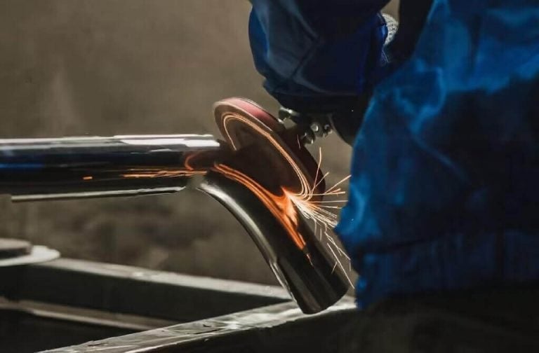 Polished stainless steel