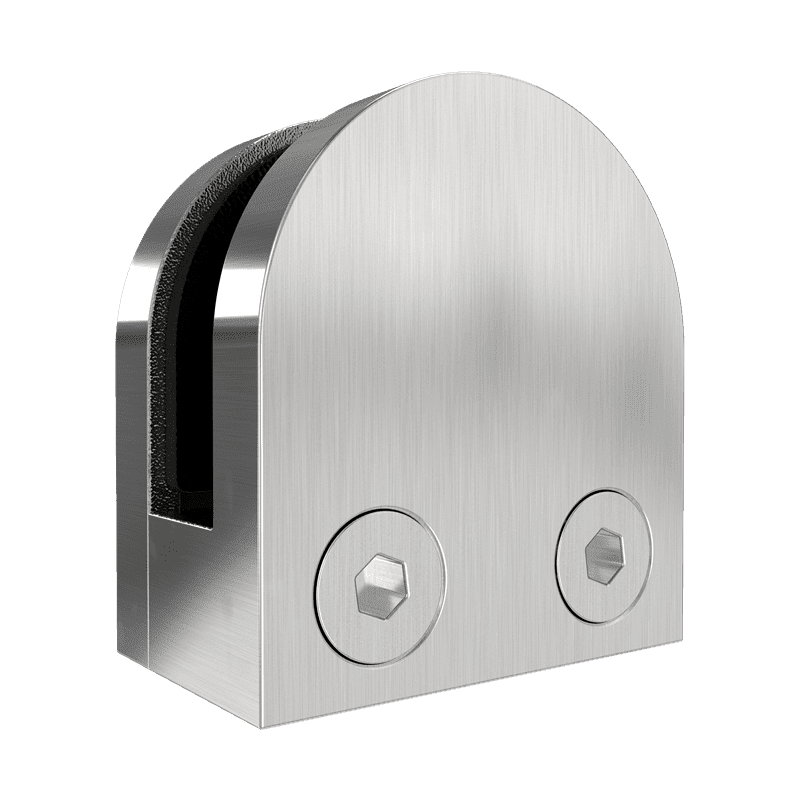 Stainless steel tap glass balustrade miniature glass clips for wall mounting