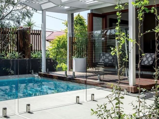 frameless glass pool fence price