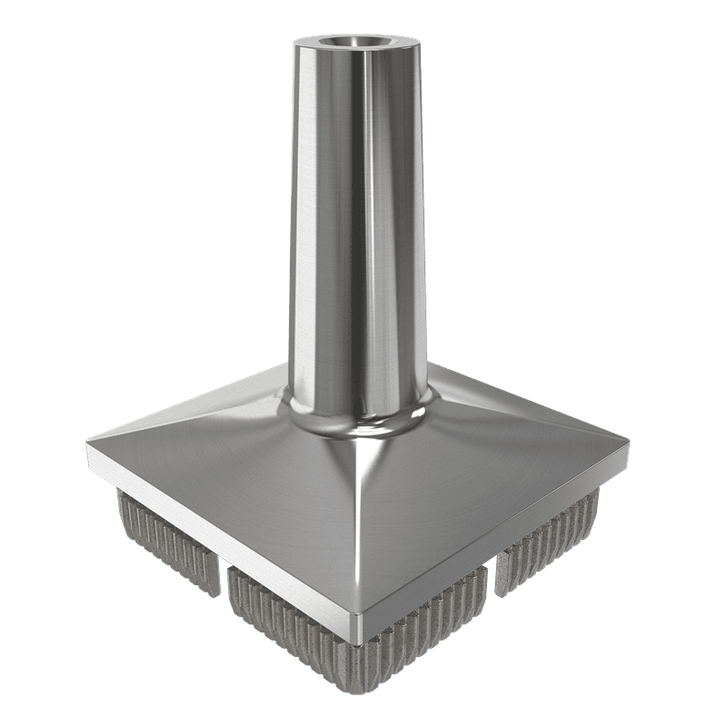 square stainglass balustrade railing post converter round stainless steel 316