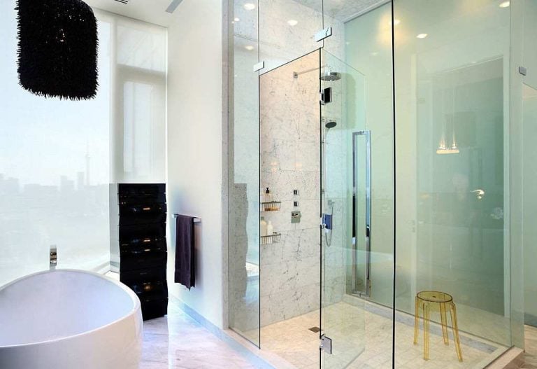 Frameless Glass Shower Enclosure