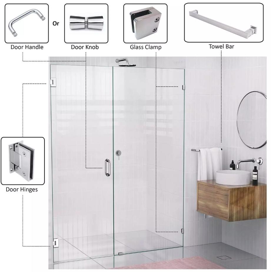 Frameless Glass Shower Door Hardware Frameless Glass Shower Door Hardware