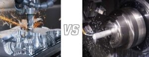 CNC milling vs CNC turning
